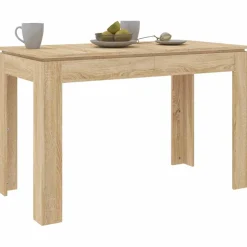 vidaXL Eettafel 120x60x76 cm bewerkt hout sonoma eikenkleurig