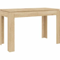 vidaXL Eettafel 120x60x76 cm bewerkt hout sonoma eikenkleurig