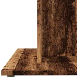 vidaXL Eettafel 80x80x75 cm bewerkt hout oud houtkleurig