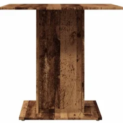 vidaXL Eettafel 80x80x75 cm bewerkt hout oud houtkleurig