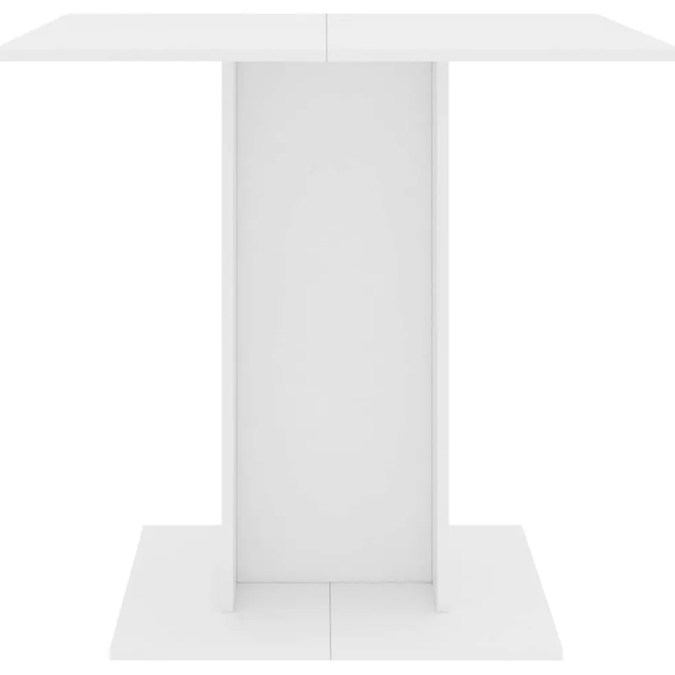 vidaXL Eettafel 80x80x75 cm bewerkt hout wit