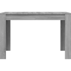 vidaXL Eettafel 120x60x76 cm bewerkt hout grijs sonoma eikenkleurig