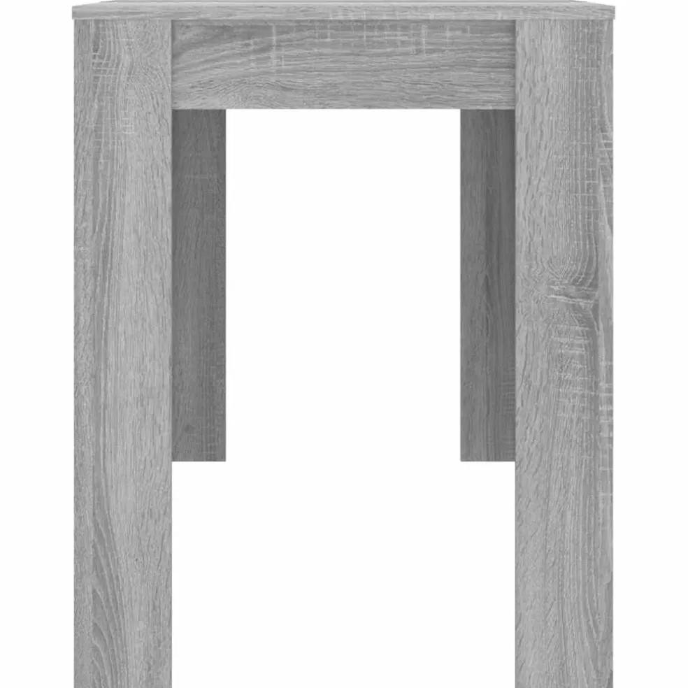 vidaXL Eettafel 120x60x76 cm bewerkt hout grijs sonoma eikenkleurig