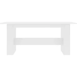 vidaXL Eettafel 180x90x76 cm bewerkt hout wit