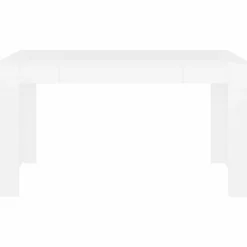 vidaXL Eettafel 140x74,5x76 cm bewerkt hout wit