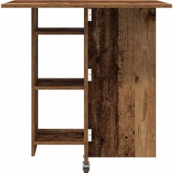 vidaXL Eettafel 115 x 70 x 75 cm Bewerkt hout Oud hout Rechthoekig