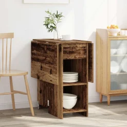 vidaXL Eettafel 115 x 70 x 75 cm Bewerkt hout Oud hout Rechthoekig