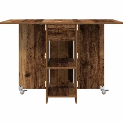 vidaXL Eettafel 115 x 70 x 75 cm Bewerkt hout Oud hout Rechthoekig