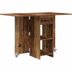 vidaXL Eettafel 115 x 70 x 75 cm Bewerkt hout Oud hout Rechthoekig