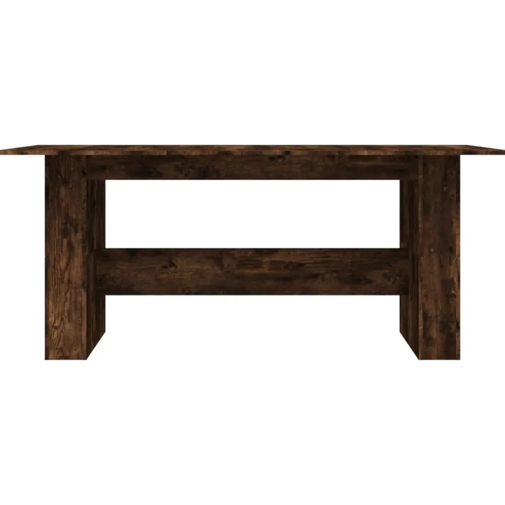 vidaXL Eettafel 180x90x76 cm bewerkt hout gerookt eikenkleurig