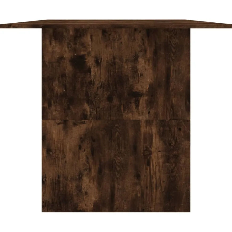 vidaXL Eettafel 180x90x76 cm bewerkt hout gerookt eikenkleurig