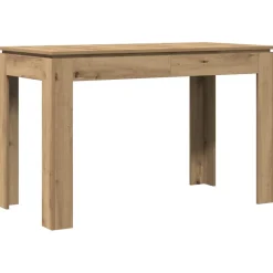 vidaXL Eettafel 120x60x76 cm bewerkt hout artisanaal eikenkleur