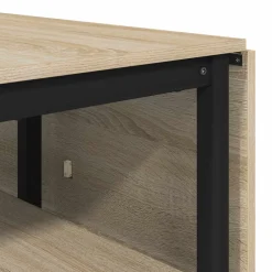 vidaXL Eettafel 122 x 80 x 76,5 cm Bewerkt hout Sonoma Eiken