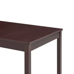 vidaXL Eettafel 140x70x73 cm grenenhout donkerbruin