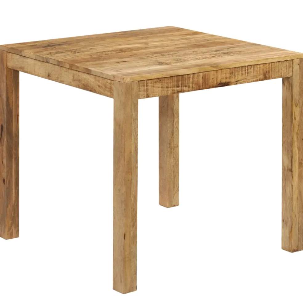 vidaXL Eettafel 82x80x76 cm massief mangohout
