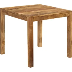 vidaXL Eettafel 82x80x76 cm massief mangohout