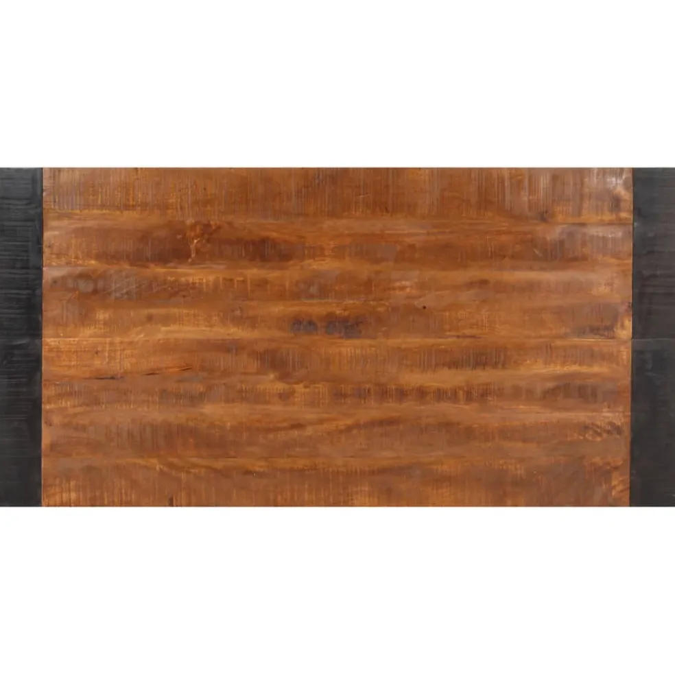 vidaXL Eettafel 140x70x76 cm massief ruw mangohout