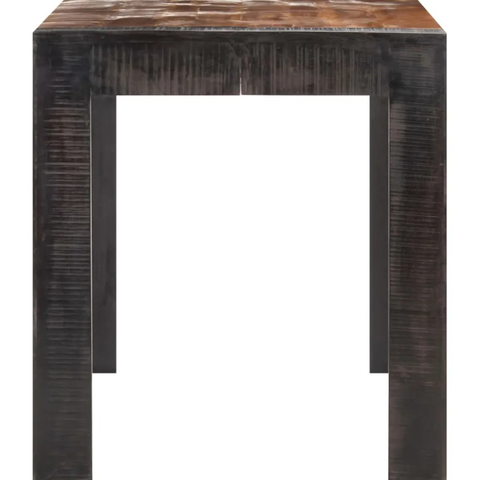 vidaXL Eettafel 140x70x76 cm massief ruw mangohout