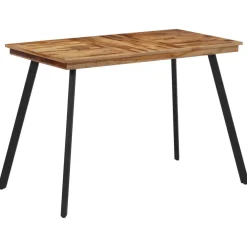 vidaXL Eettafel 120x62x76 cm massief teakhout