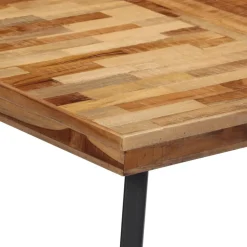 vidaXL Eettafel 120x62x76 cm massief teakhout