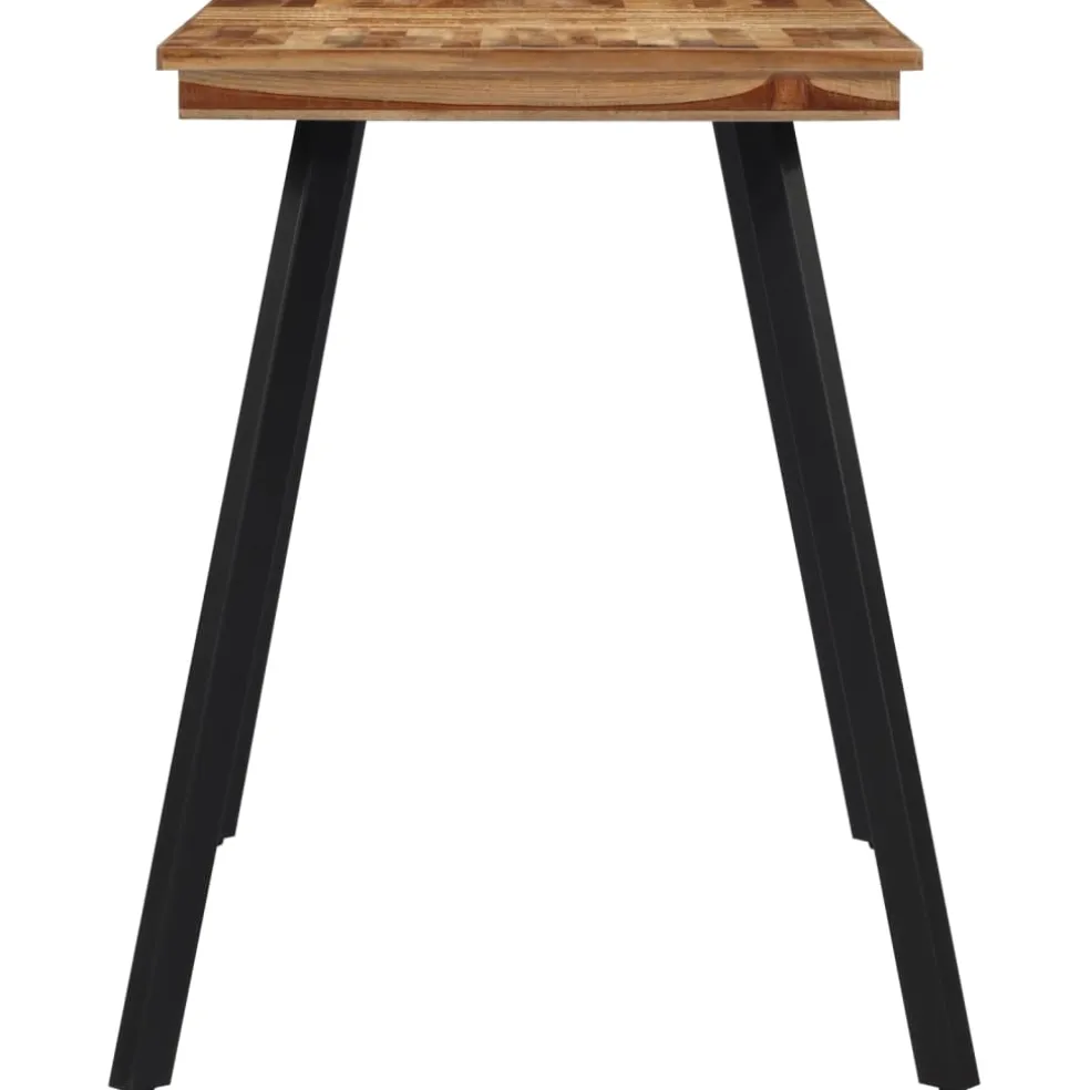 vidaXL Eettafel 120x62x76 cm massief teakhout
