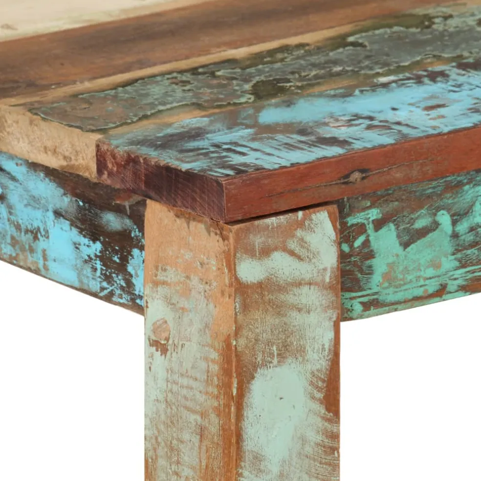 vidaXL Eettafel 82x80x76 cm massief gerecycled hout