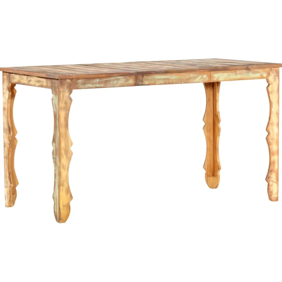 vidaXL Eettafel 140x70x76 cm massief gerecycled hout