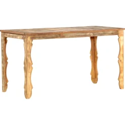 vidaXL Eettafel 140x70x76 cm massief gerecycled hout