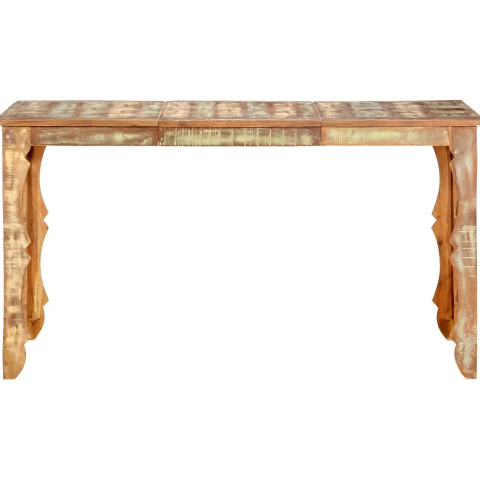 vidaXL Eettafel 140x70x76 cm massief gerecycled hout