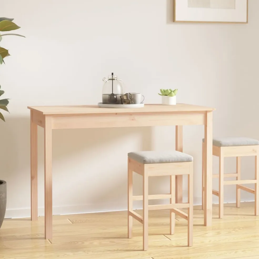 vidaXL Eettafel 110x55x75 cm massief grenenhout