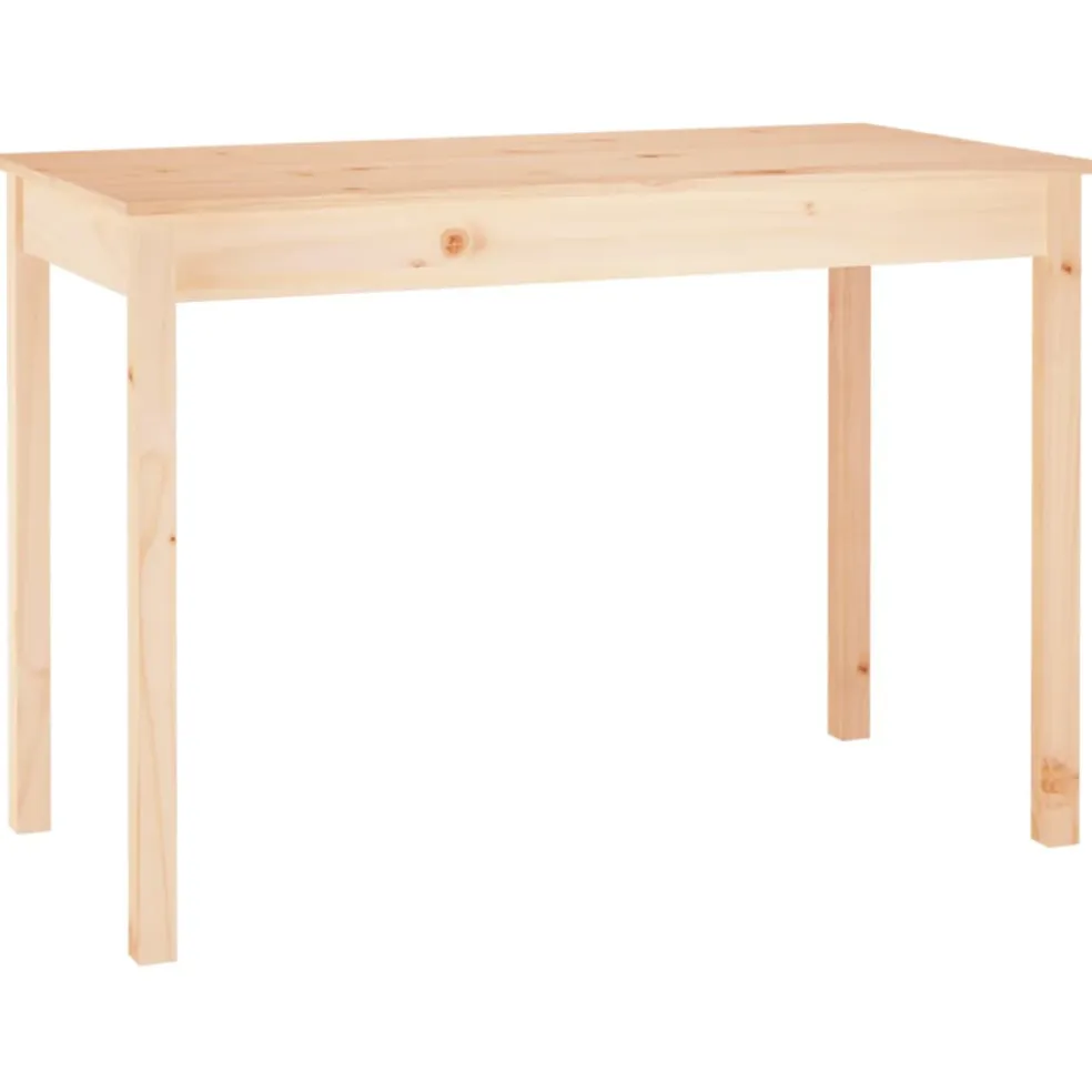 vidaXL Eettafel 110x55x75 cm massief grenenhout