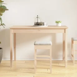 vidaXL Eettafel 110x55x75 cm massief grenenhout