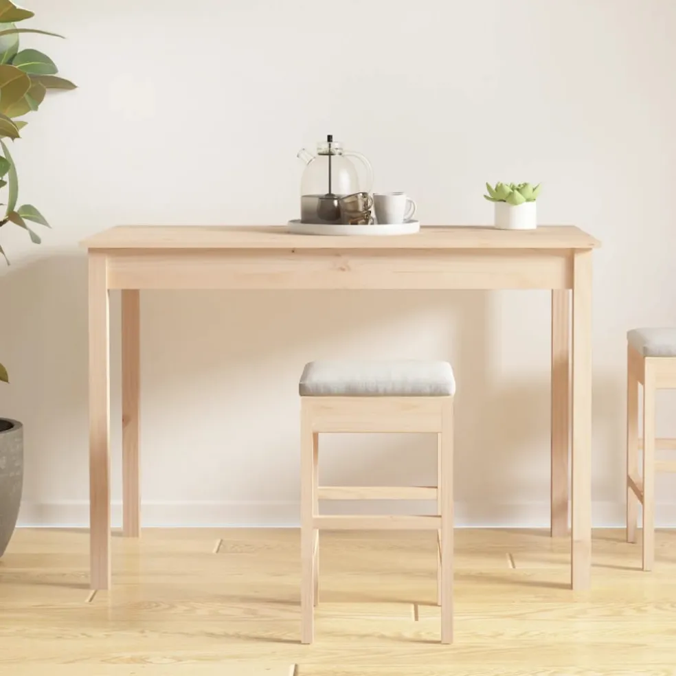 vidaXL Eettafel 110x55x75 cm massief grenenhout