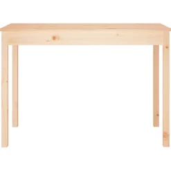 vidaXL Eettafel 110x55x75 cm massief grenenhout