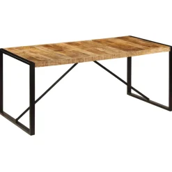 vidaXL Eettafel 180x90x75 cm massief mangohout