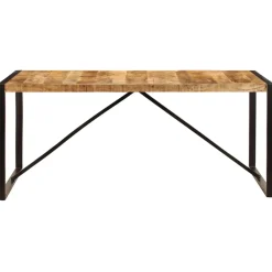 vidaXL Eettafel 180x90x75 cm massief mangohout