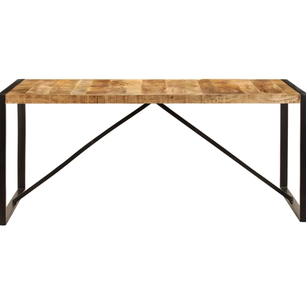 vidaXL Eettafel 180x90x75 cm massief mangohout