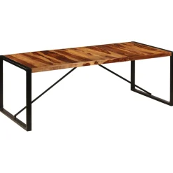 vidaXL Eettafel 220x100x75 cm massief acaciahout