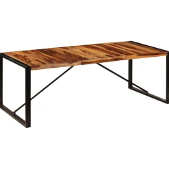 vidaXL Eettafel 220x100x75 cm massief acaciahout