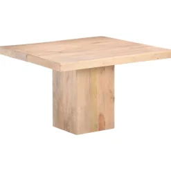 vidaXL Eettafel 120x120x77 cm massief mangohout