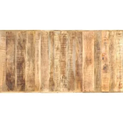 vidaXL Eettafel 180x90x76 cm massief ruw mangohout
