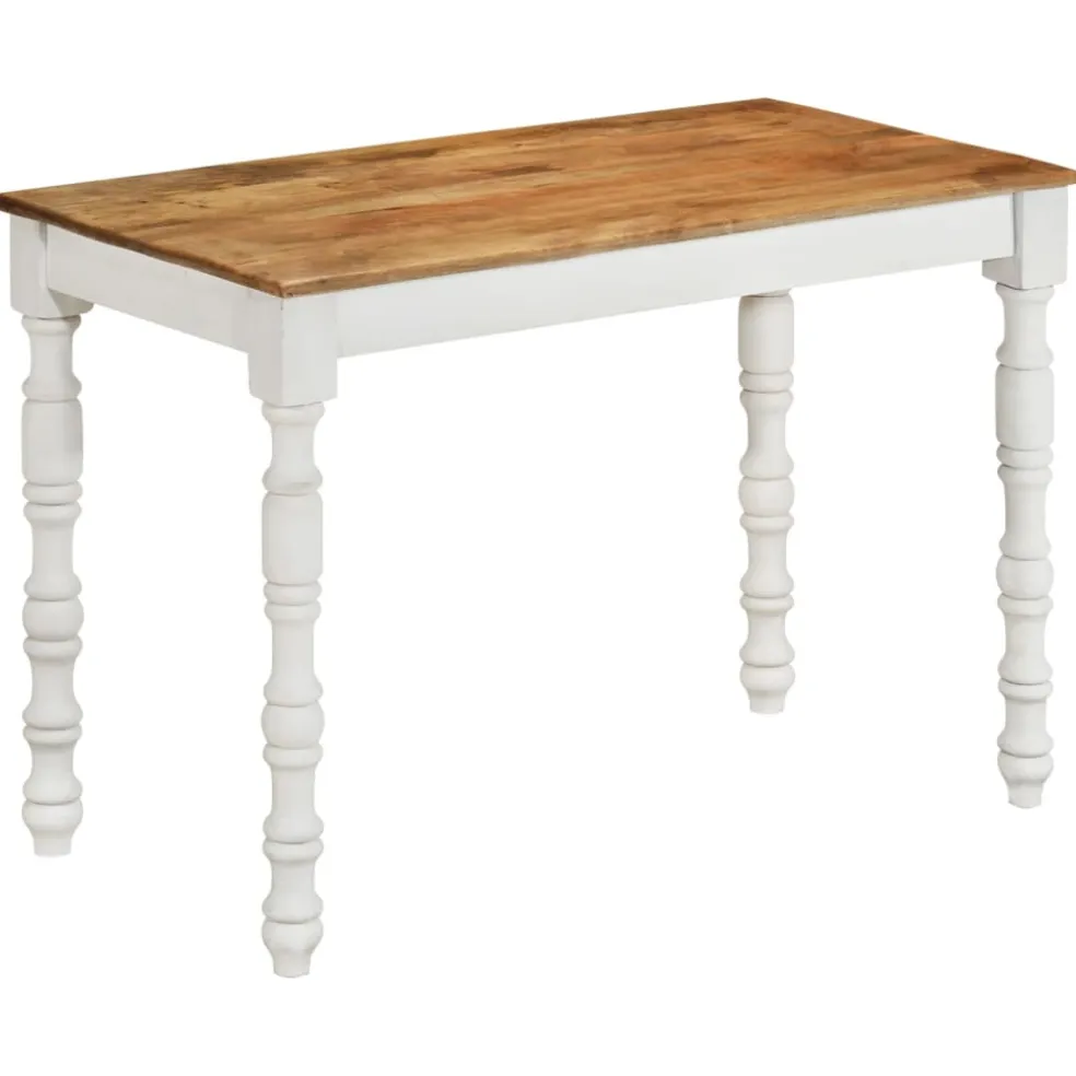 vidaXL Eettafel 110x60x76 cm massief mangohout