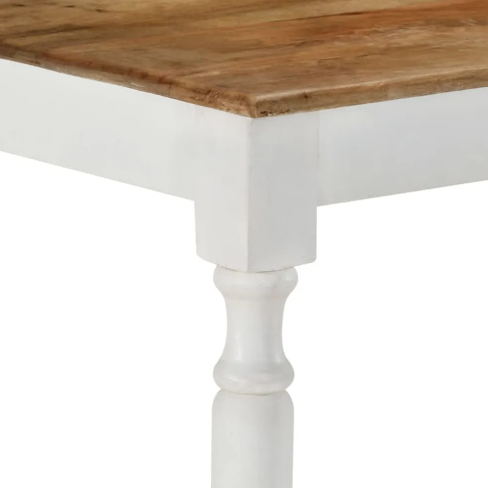 vidaXL Eettafel 110x60x76 cm massief mangohout