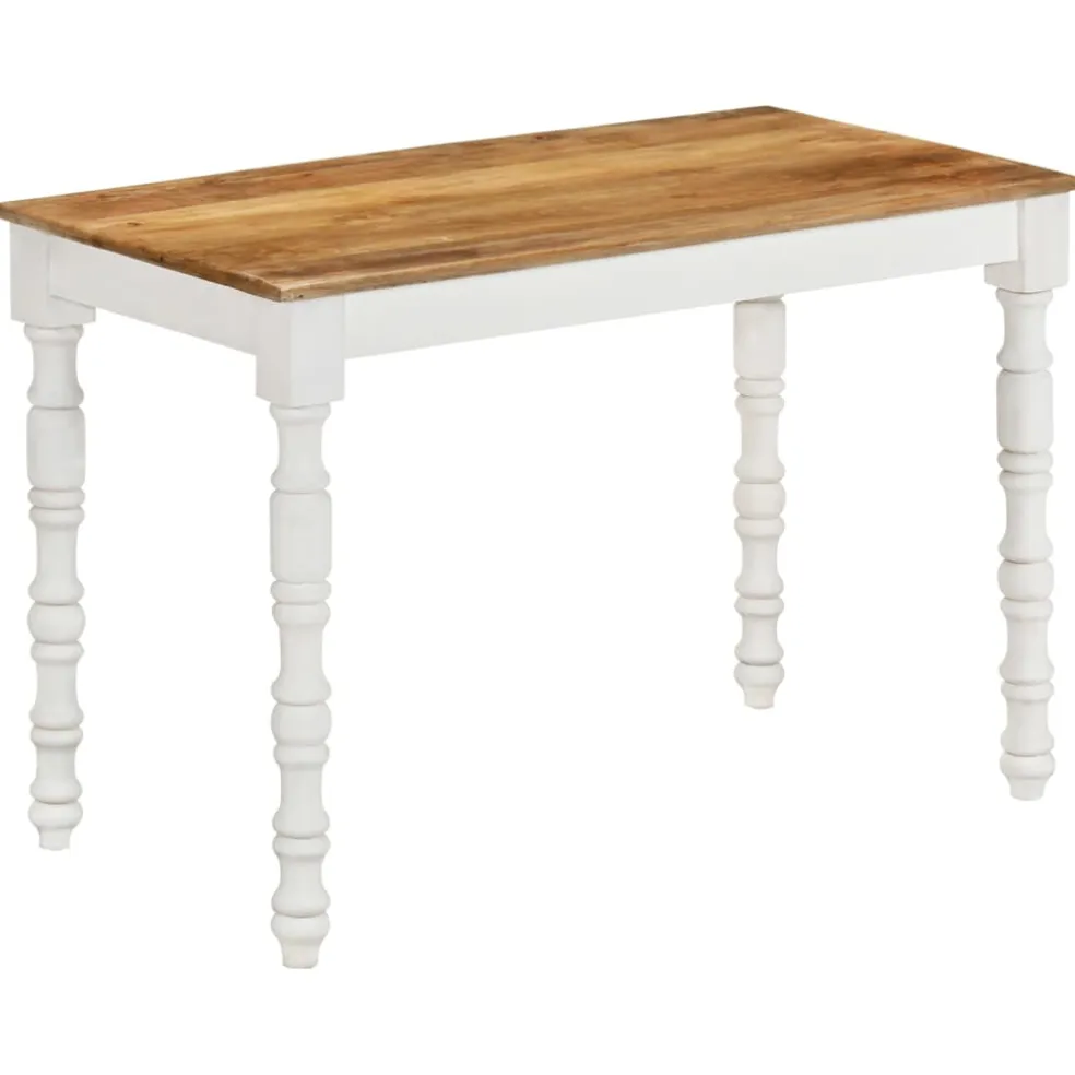vidaXL Eettafel 110x60x76 cm massief mangohout