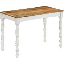 vidaXL Eettafel 110x60x76 cm massief mangohout