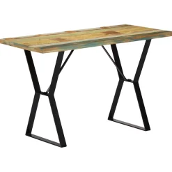 vidaXL Eettafel 118x60x76 cm massief gerecycled hout