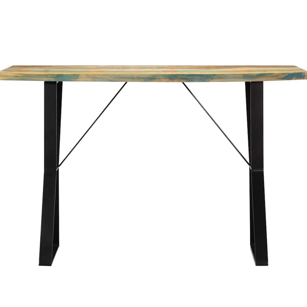 vidaXL Eettafel 120x60x76 cm massief gerecycled hout