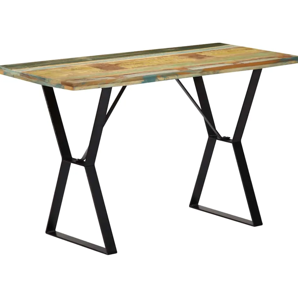 vidaXL Eettafel 120x60x76 cm massief gerecycled hout