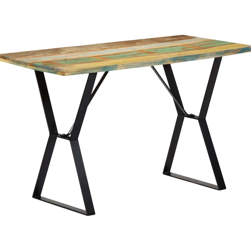 vidaXL Eettafel 120x60x76 cm massief gerecycled hout