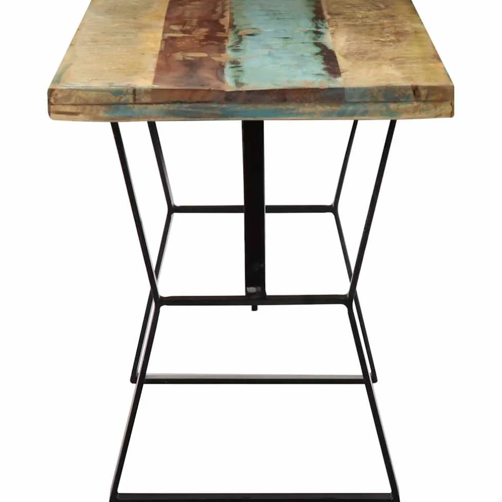 vidaXL Eettafel 120x60x76 cm massief gerecycled hout